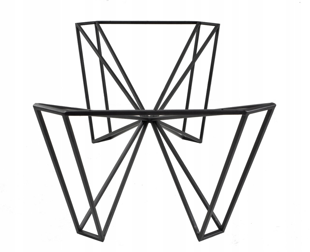 Custom steel base for square chess table – strong, simple and ready to install