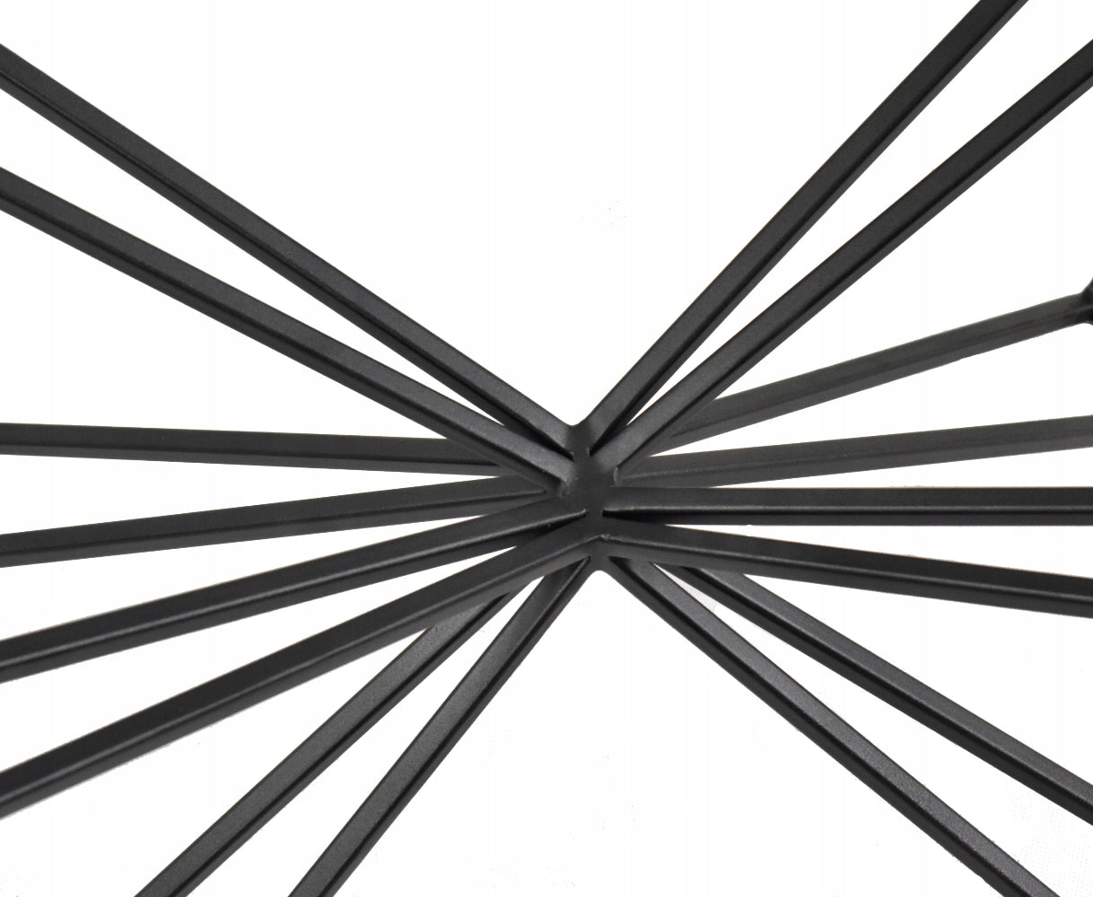 Low-profile steel bench legs in gold – elegant support for coffee or chess table