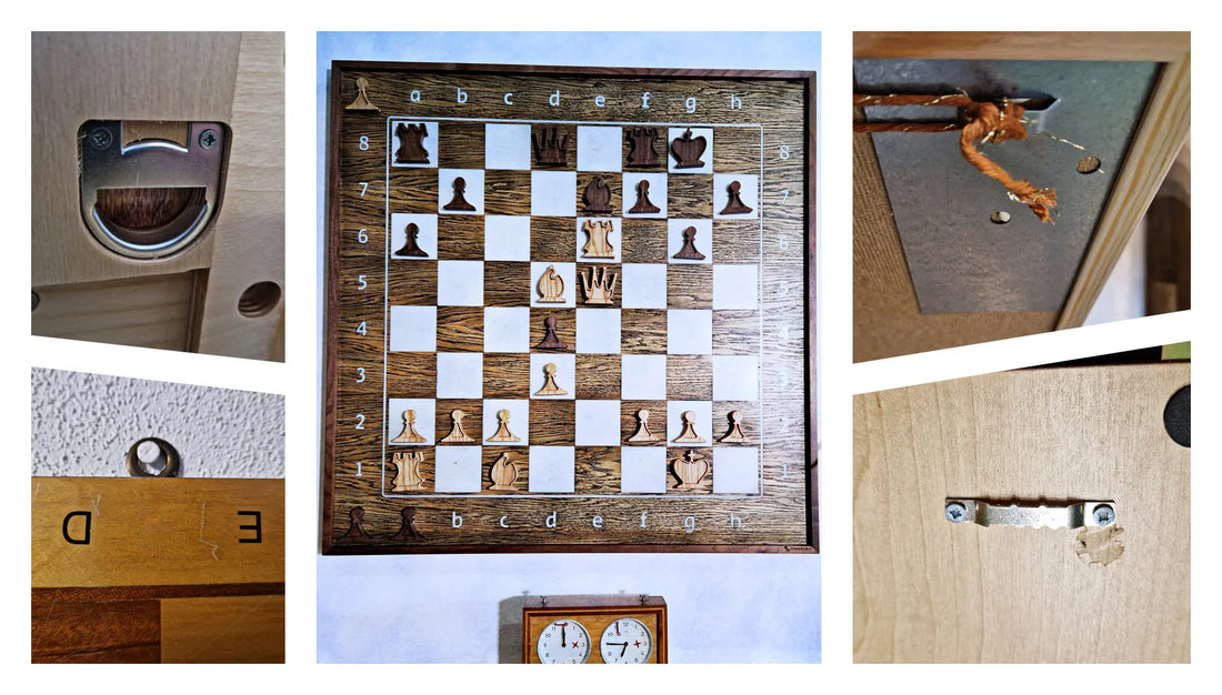How to hang chessboard on the wall