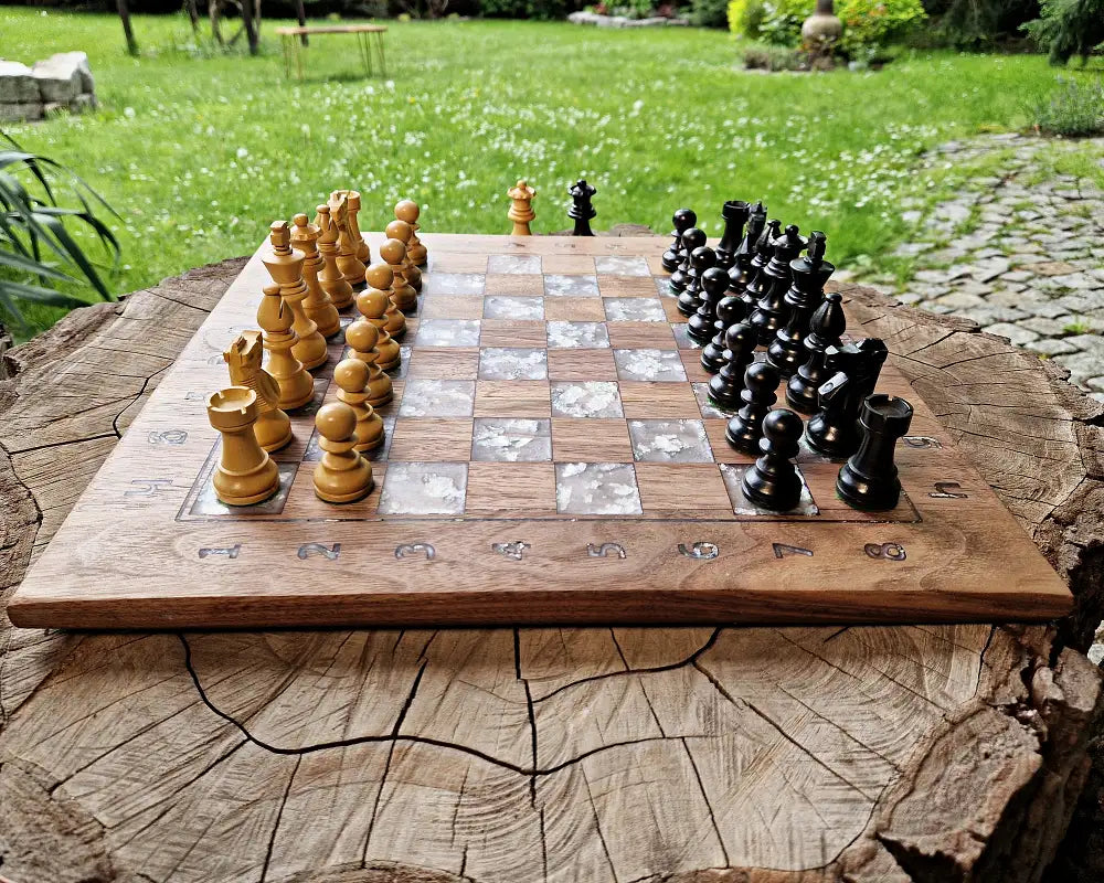 American Walnut small chessboard