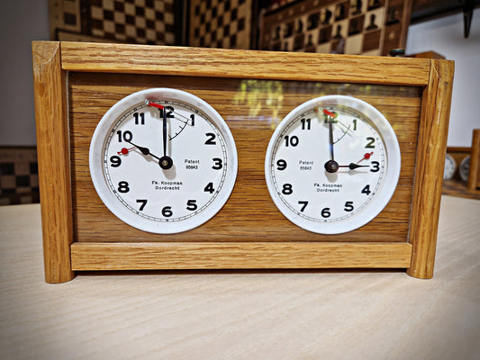 Koopman chess clock - wooden and classic 1980