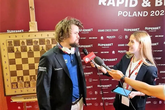 Magnus Carlsen with Artistic Chess