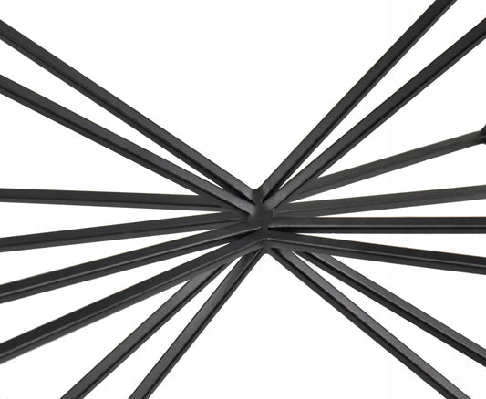 Low-profile steel bench legs in gold – elegant support for coffee or chess table